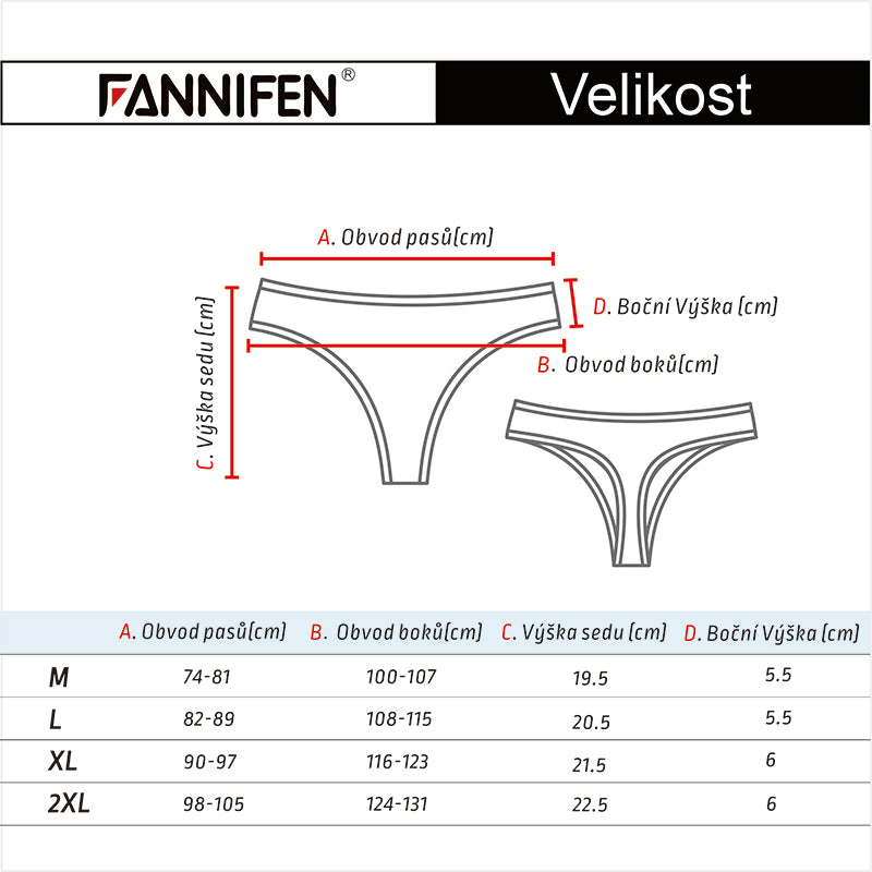 Women's striped thong YW4122 - 3 pcs per pack