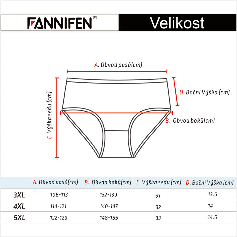 Women's high-waisted panties YW4146 - 3 pieces in a pack