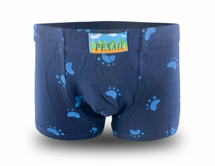 Boys' boxer shorts with paw print XQ2648 - 4 pcs in a pack