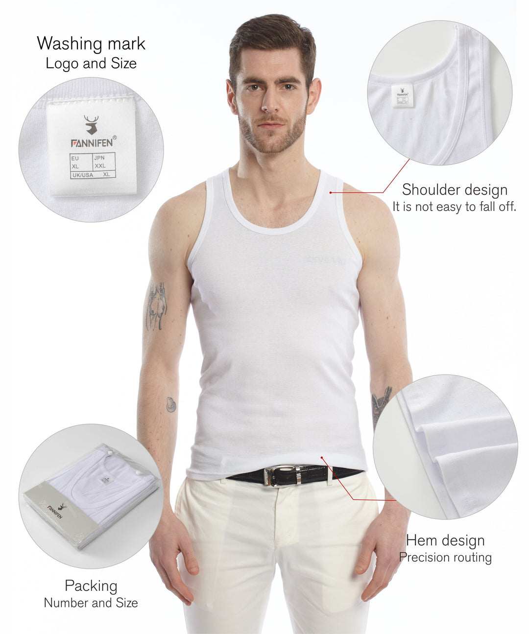 Men's round neck top FBX001