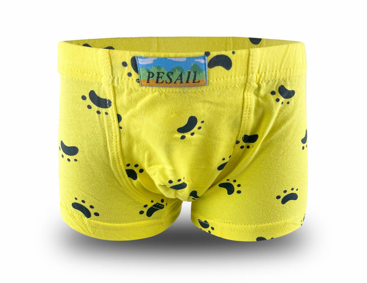 Boys' boxer shorts with paw print XQ2648 - 4 pcs in a pack