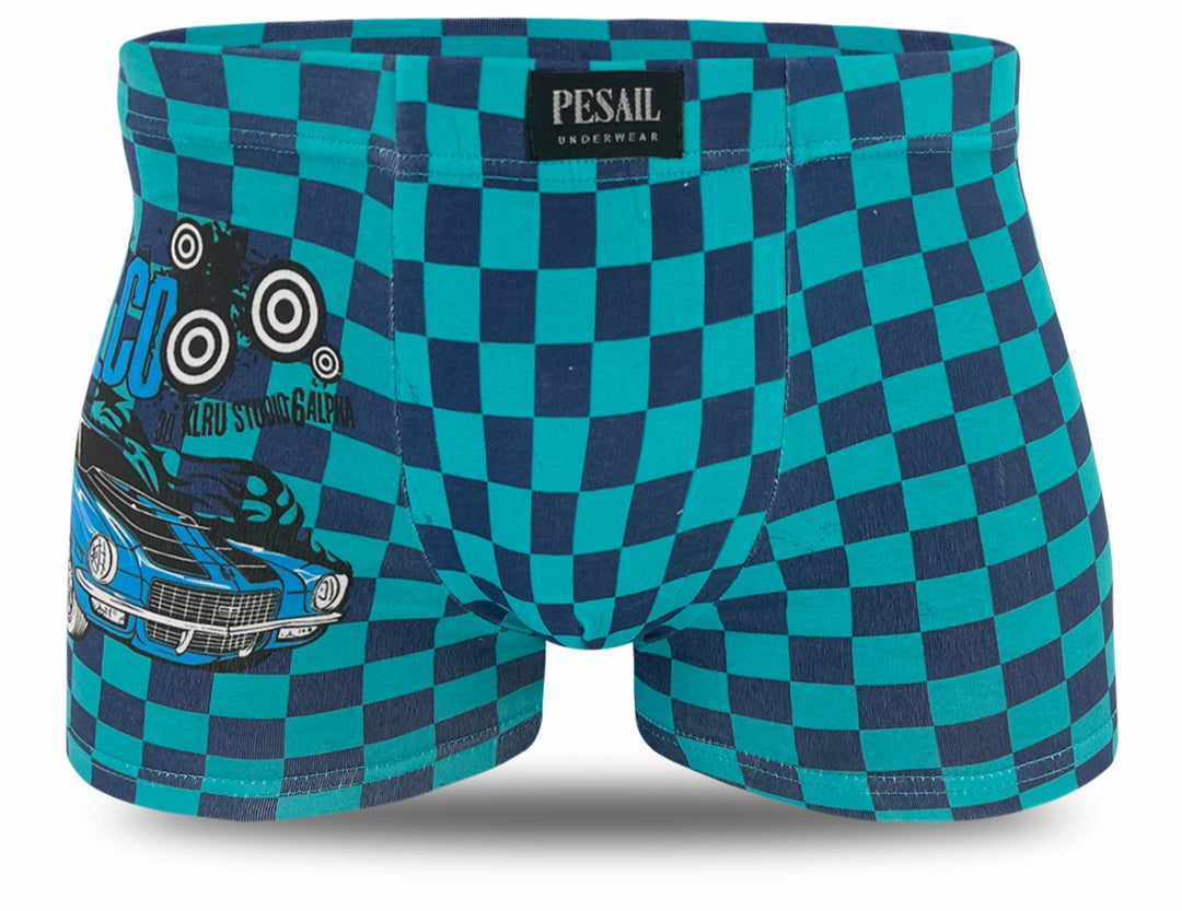Teen checkered boxers U1113 - 4pcs in a pack