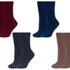Women's solid-colored thermal socks LY213 4 pairs