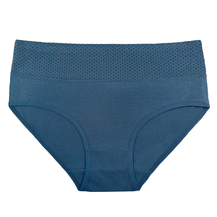 Women's Cotton Smooth Elasic Breathable Classic panties DOTS PE1002 - 3 pieces in a pack