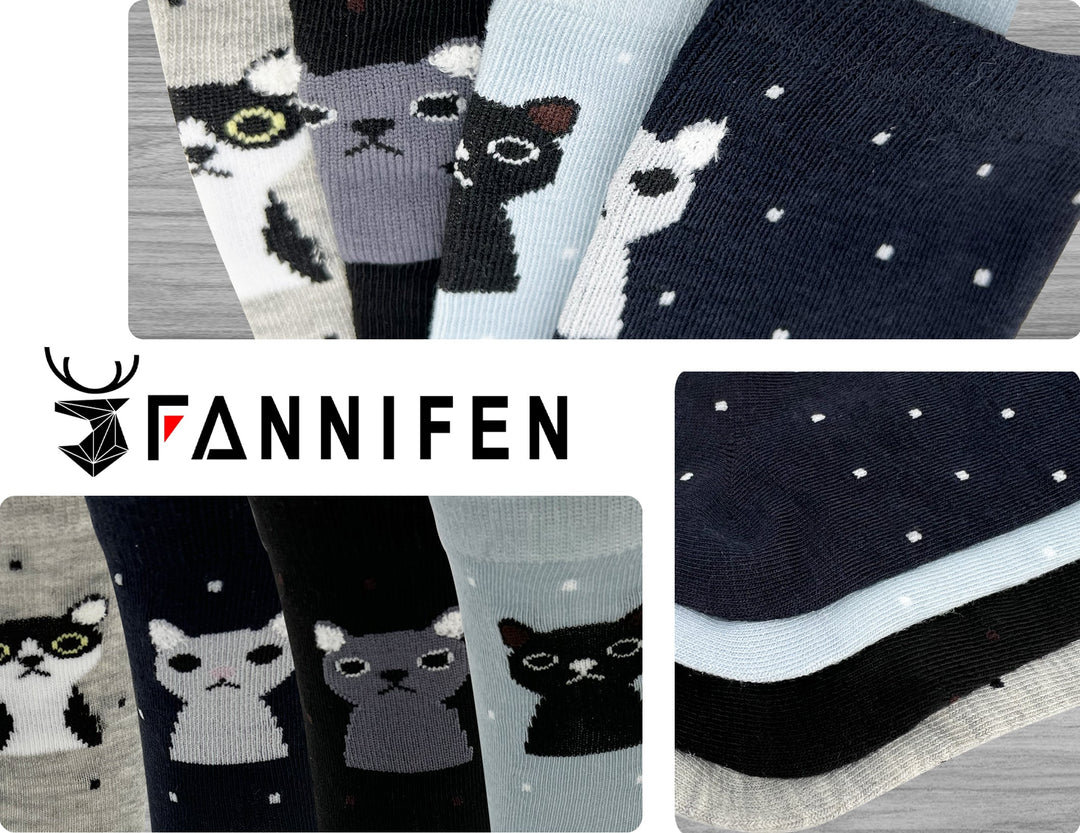 Girls' cheerful socks QW3054 - 6 pairs