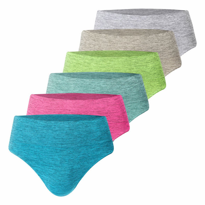 Seamless high-waisted panties GREE-3991 - 3 pcs in a pack