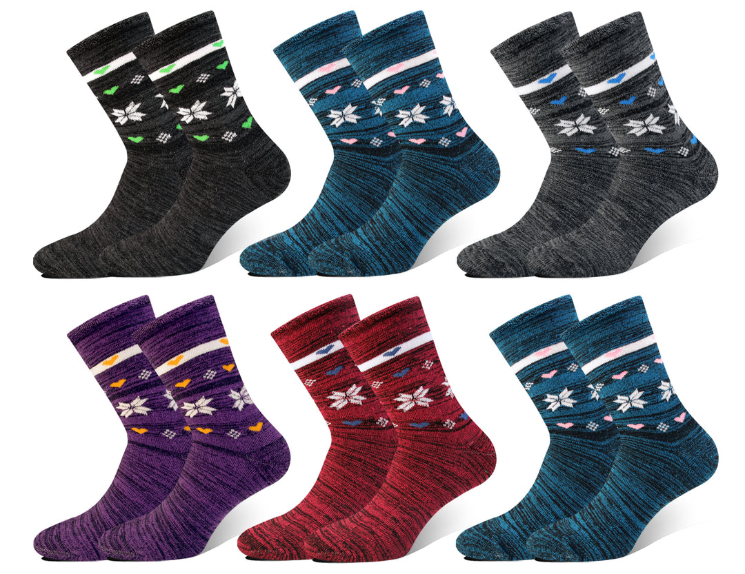 Women's thermal socks SSW055 4 pairs