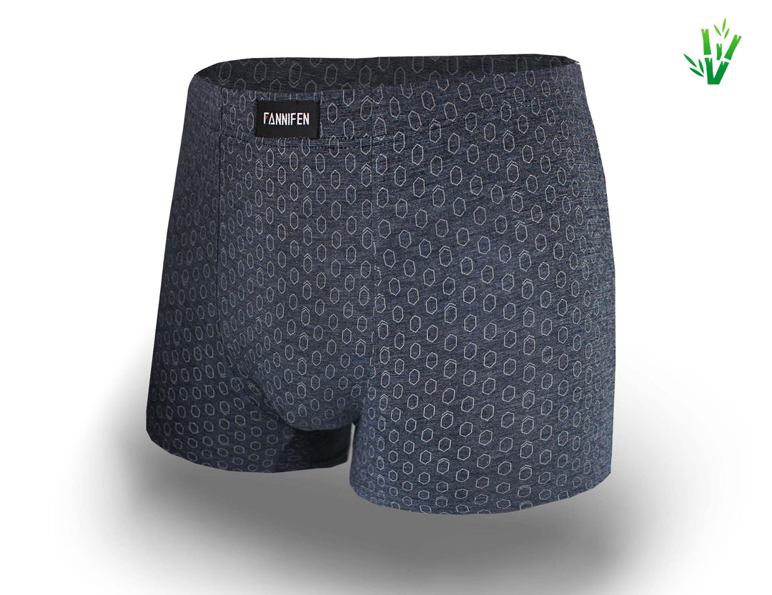 Men's bamboo soft flexible breathable boxers HONEYCOMB M6765 4pcs in a pack