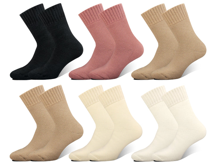 Women's single-color thermal socks ALPACA LY1010 4 pairs