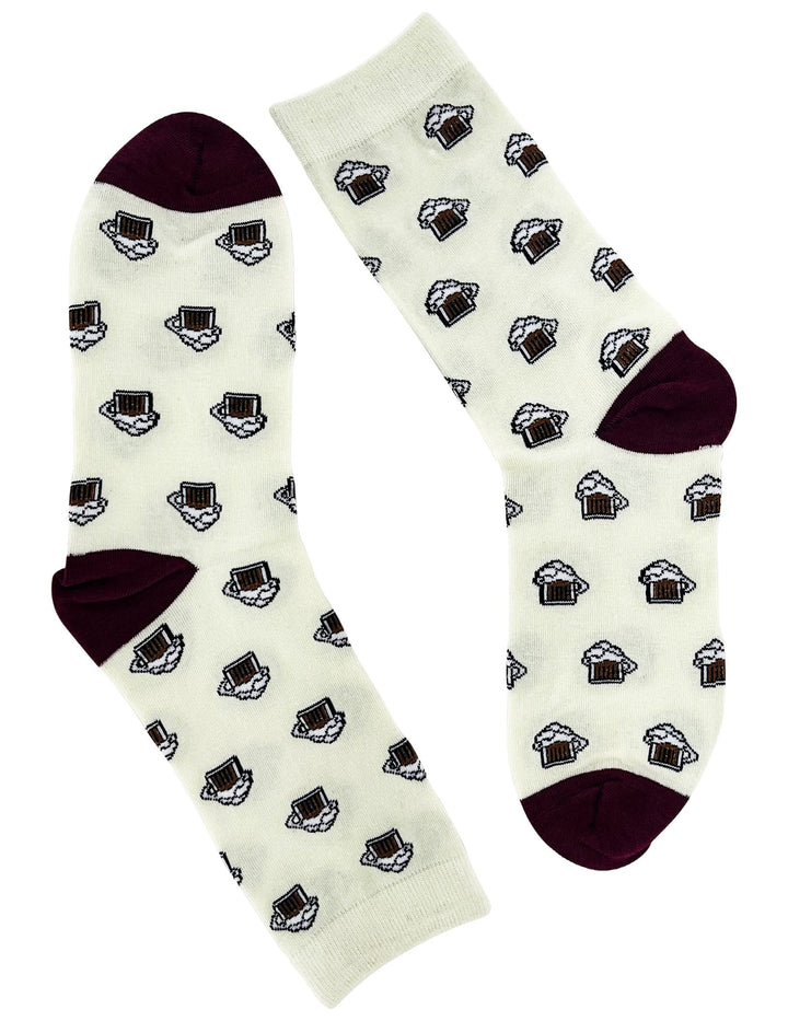 Women's funny socks BEER NY06 6 pairs