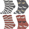 Women's furry thermal socks H5806 4 pairs