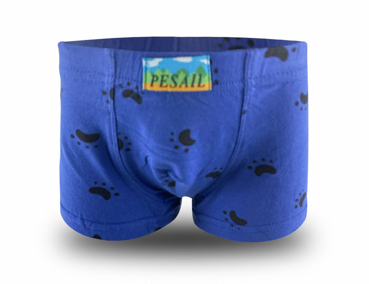 Boys' boxer shorts with paw print XQ2648 - 4 pcs in a pack
