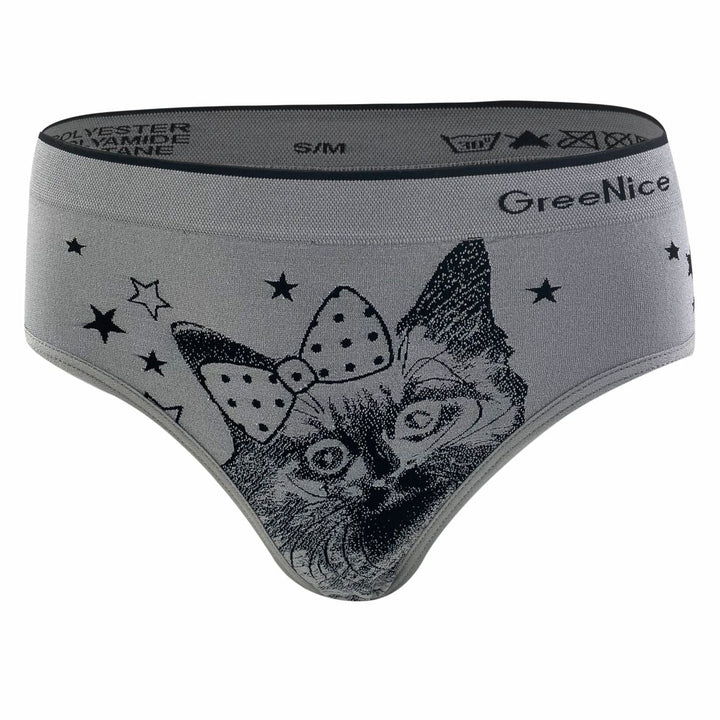Seamless panties Cats GREE-3944 - 3 pcs in a pack