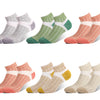 Women's Athletic Cushioned Ankle Fit with Arch Support Socks 4XW2689 6 pairs