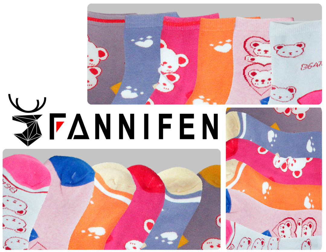 Girls' thermal socks QW608 6 pairs