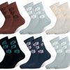 Women's cotton crew socks ROSE LW3056 6 pairs
