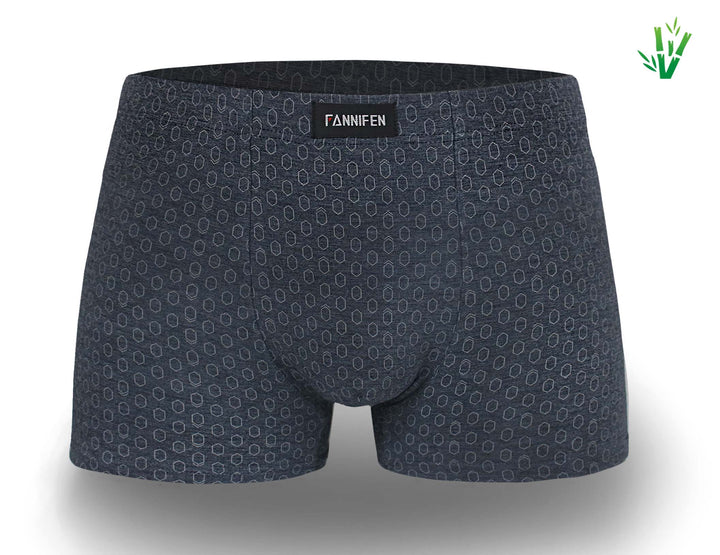 Men's bamboo soft flexible breathable boxers HONEYCOMB M6765 4pcs in a pack