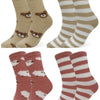 Women's thermal socks ANIMALS H5805 4 pairs