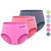 Seamless high-waisted women's briefs GREE-2040 - 3 pieces per pack