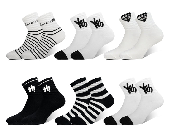 Women's sports breathable ankle socks CW7624 6 pairs