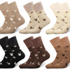 Women's breathable terry winter elastic thermal socks ALPACA LY1013 4 pairs