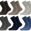 Men's wool soft warm eco breathable thermal socks LY306 4 pairs