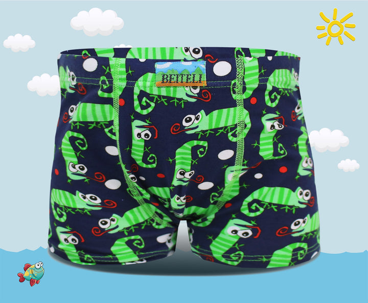 Boys' boxer shorts Happy lizards XQ2662 - 4pcs