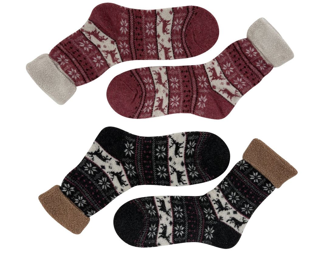 Women's wool thermal socks Sob YZ33 4 pairs