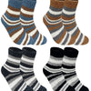 Boys' furry thermal socks QM9204 - 4 pairs