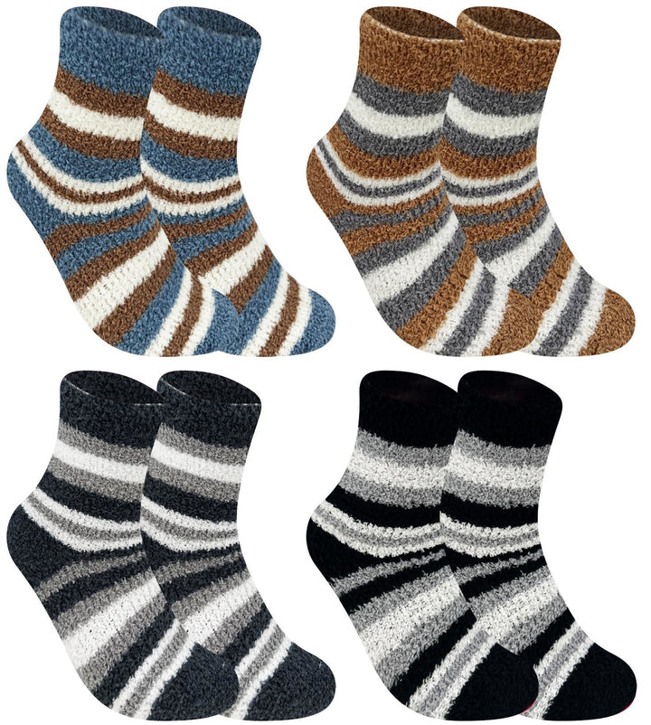 Boys' furry thermal socks QM9204 - 4 pairs