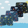 Boys' sport daily colorful boxer shorts Car PE-XQ5154 4 pieces per pack