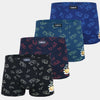 Men's cotton boxer shorts CHICKEN G5118 - 4 pieces in a pack