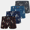 Men's cotton boxers JELEN G5116 - 4 pieces in a pack