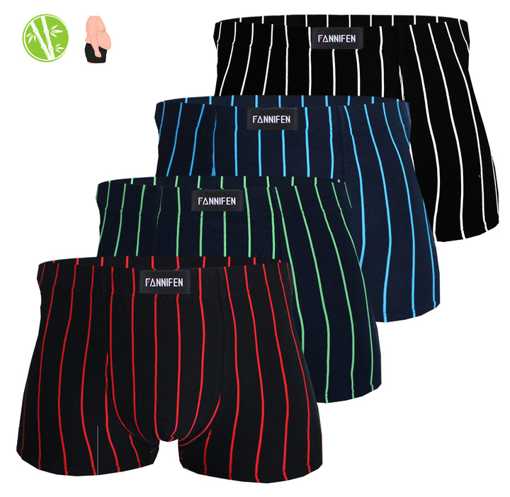 Men's Ultra Breathable bamboo boxer shorts No Riding Up Boxer Briefs JM005/FM601 - 4 pieces per pack