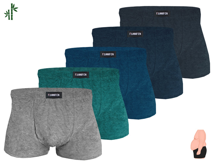 Men's loose elastic waistband soft breathable boxer shorts FM603, 4 pieces per pack