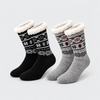 Men’s Winter Thermal Wool-Blend Non-Slip Socks MC114-2 Pairs