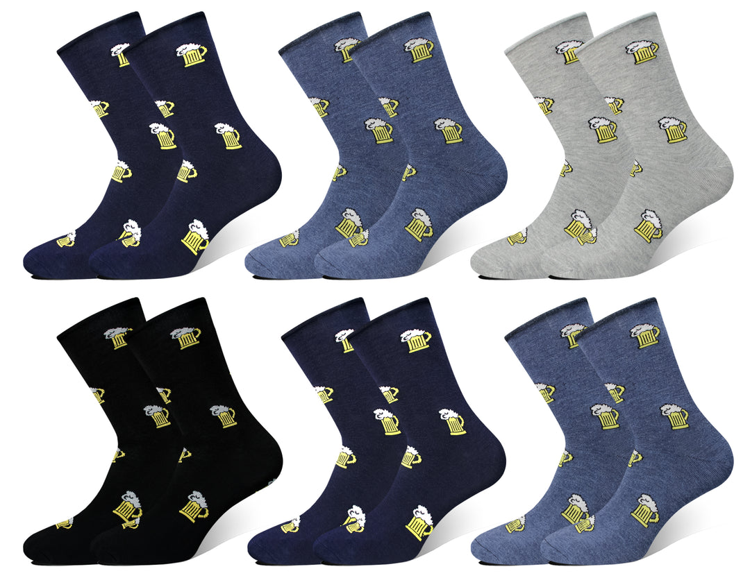 Men's medical cotton breathable durable comfortable everydat socks LM2034 6 pairs