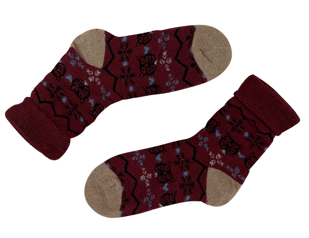 Women's woolen thermal socks YZ31 - 4 pairs