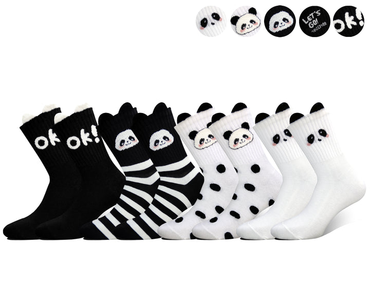 Women's ALPACA thermal socks PANDA MX654 6 pairs