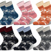 Women's wool thermal warm crew winter socks DW03 3 pairs