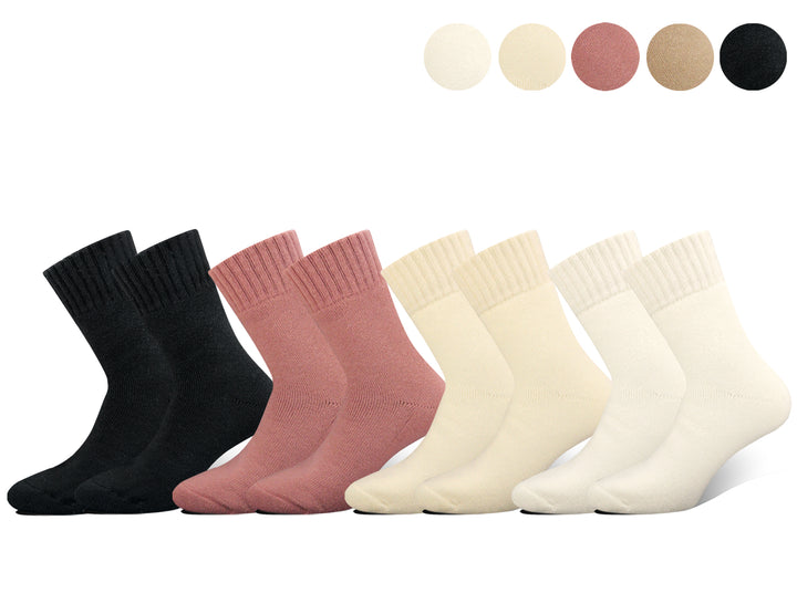 Women's single-color thermal socks ALPACA LY1010 4 pairs