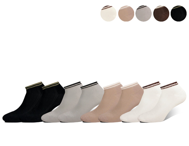 Men's bamboo ankle stretchable soft machine washable socks MX5234 6 pairs