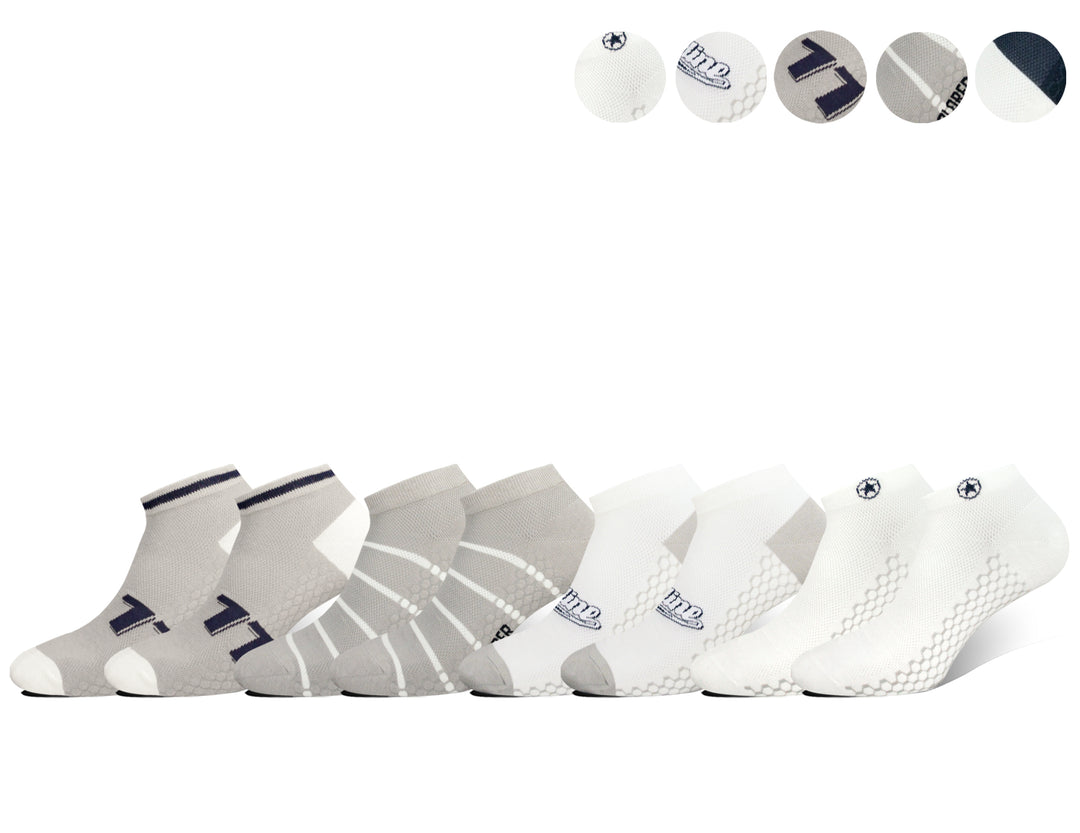 Men's ankle cotton breathable light elastic socks HCM6330 6 pairs