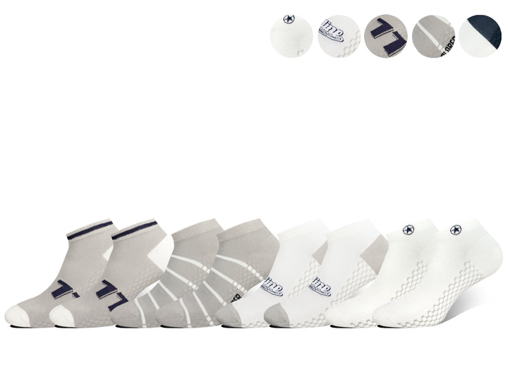 Men's ankle cotton breathable light elastic socks HCM6330 6 pairs