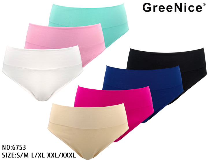 Seamless panties GREE-6753 - 3 pieces per pack