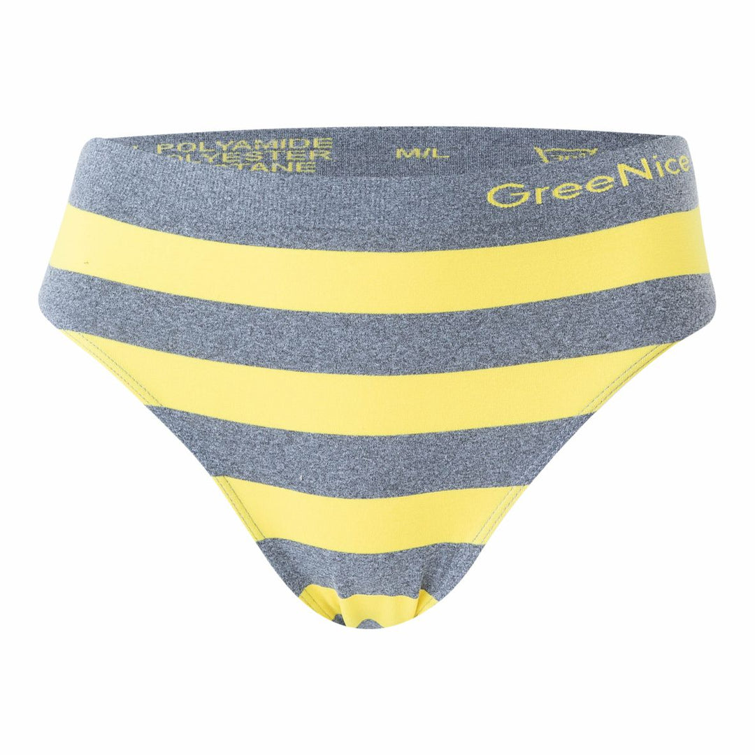 Seamless striped panties GREE-2914 - 3 pcs in a package