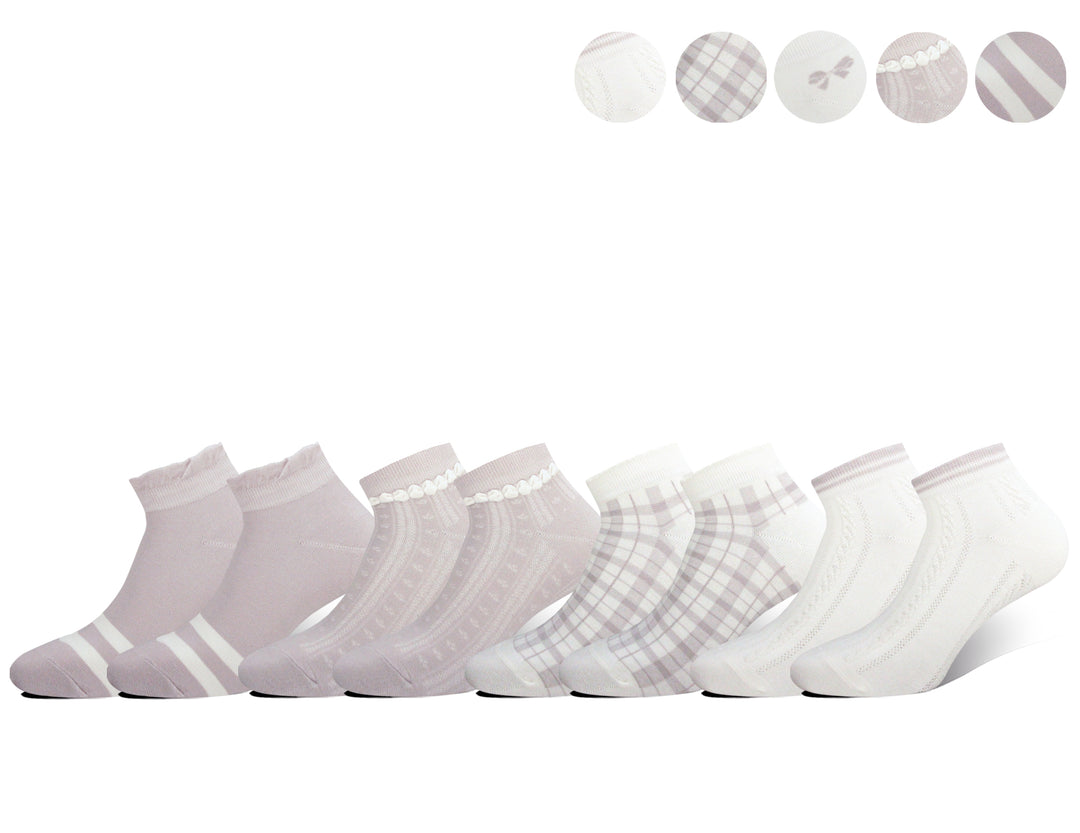 Women's bamboo ankle daily soft smooth socks MX4105 6 pairs