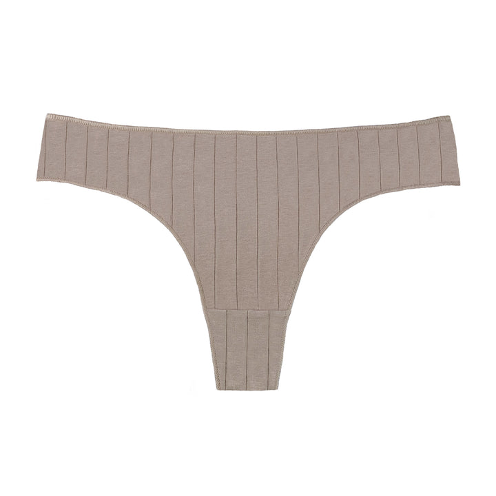 Women's single-color smooth flexible thongs CZ8028 3 pcs