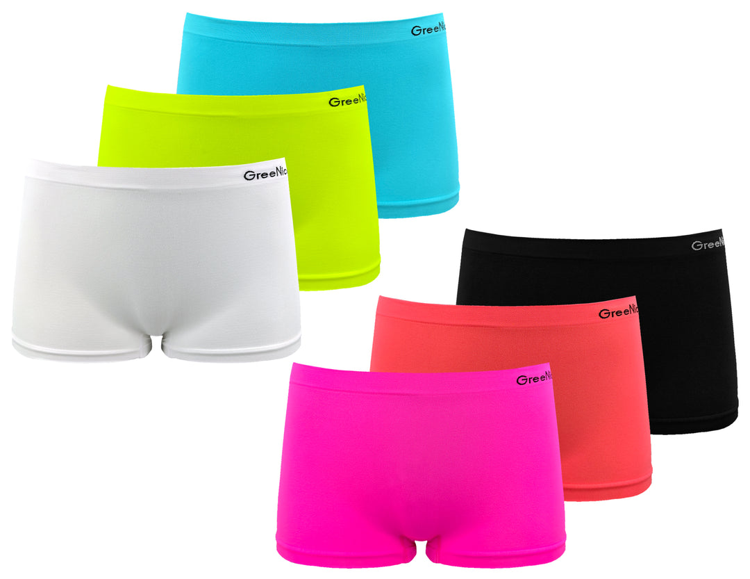 Women's Seamless Elegant French Comfortable Elastic Stretchable Everyday Boxers GREE-6832 - 3 pieces in a pack