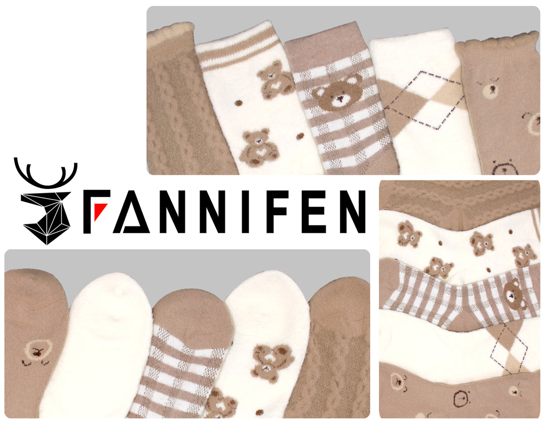 ALPACA Women's fluffy everyday light wool winter thermal socks Teddy Bear MX603 4 pairs